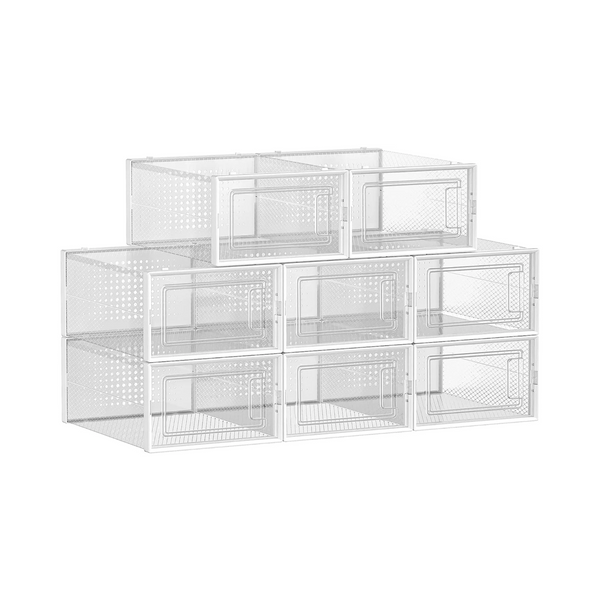 Set of 8 Medium Stackable Shoe Storage Boxes - Karrari