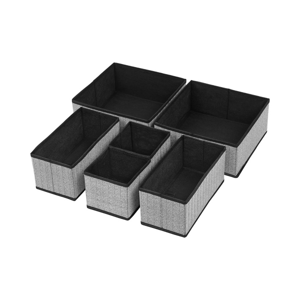 Set of 6 Folding Drawer Dividers (Linenette Fabric) - Karrari