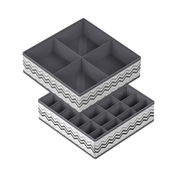 Set of 2 Foldable Underwear Storage Organisers - Karrari