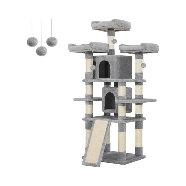 Large Cat Tree Tower Light Grey - Karrari