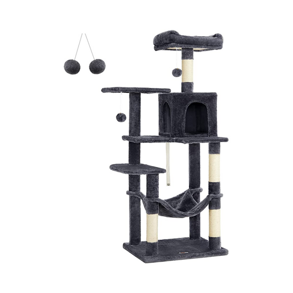 Multi-Level Cat Tower - Hammock & Scratching Posts - Karrari