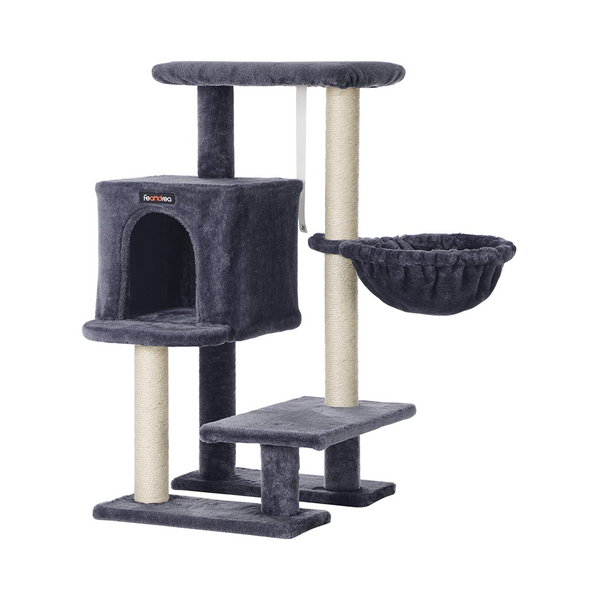 Smoky Grey Small Cat Tree Condo Tower - Karrari