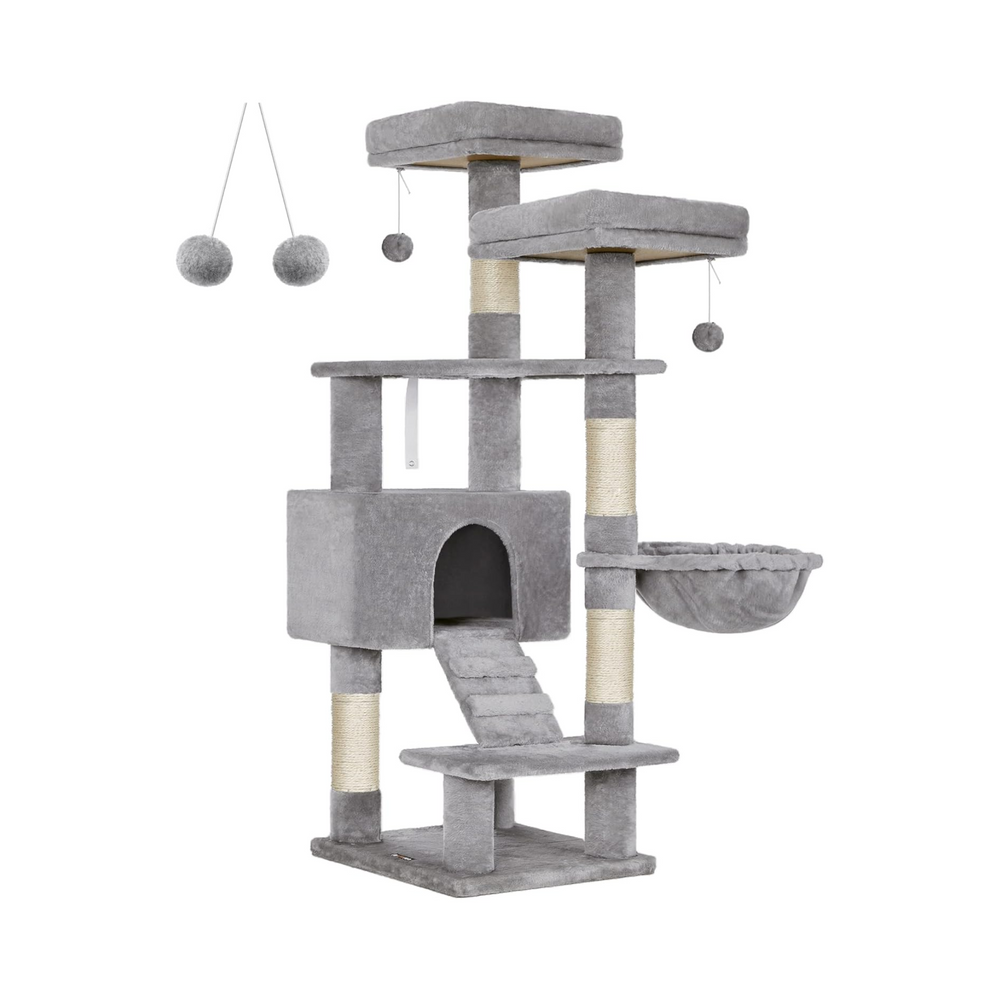 Light Grey Cat Tree Tower Activity Centre - Karrari