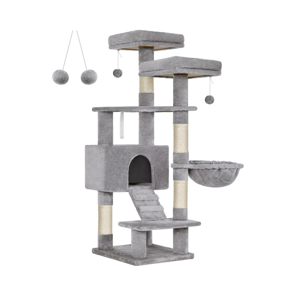 Light Grey Cat Tree Tower Activity Centre - Karrari