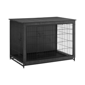 Indoor Dog Crate Furniture with 2 Doors & Tray - Karrari