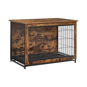 Dog Crate Furniture with Double Doors & Tray - Karrari