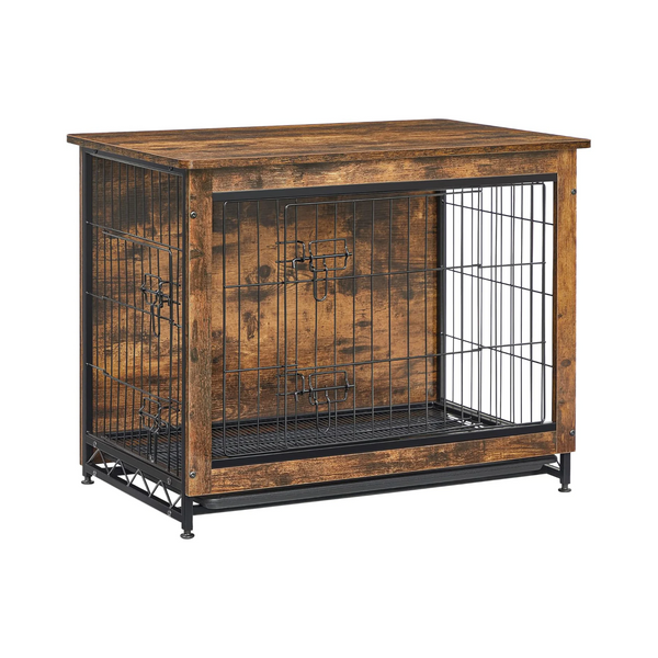 Modern Dog Crate Furniture - Double Doors & Tray - Karrari