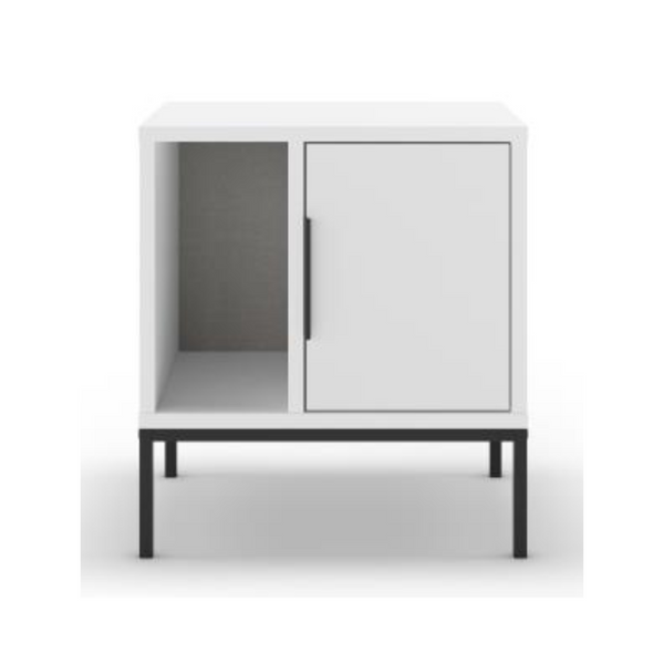 Glynn Nightstand – White - Karrari