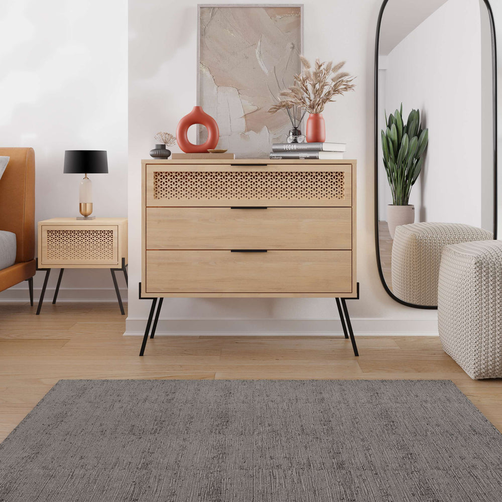 Naive Oak Finish Wooden Dresser - Karrari