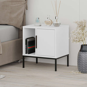 Glynn Nightstand – White - Karrari