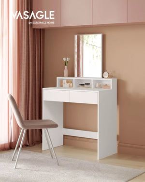 Dressing Table – Large Mirror, Drawers & Compartments - Karrari