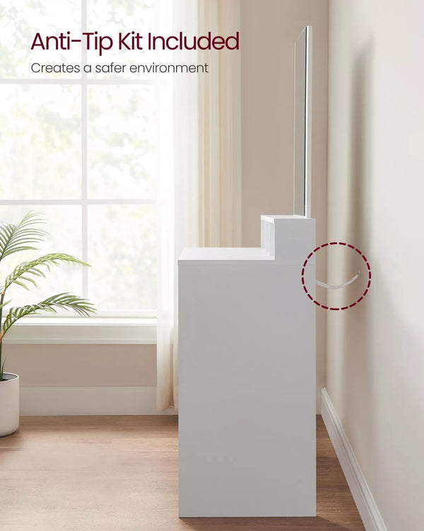 Dressing Table – Large Mirror, Drawers & Compartments - Karrari