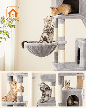 Large Cat Tree Tower with 13 Scratching Posts - Karrari