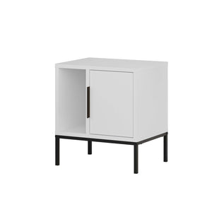 Glynn Nightstand – White - Karrari