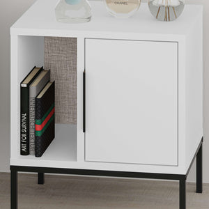 Glynn Nightstand – White - Karrari