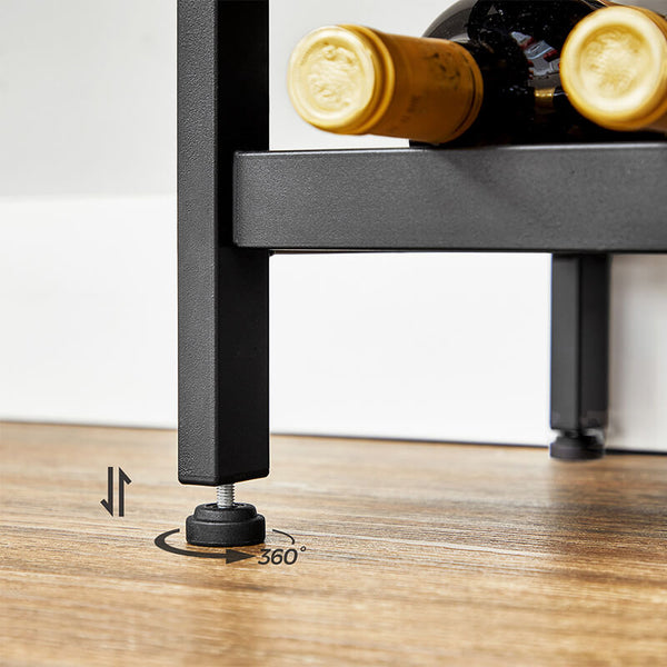 20-Bottle Wine Rack with Glass Holder - Karrari