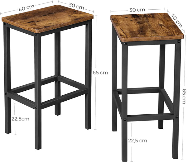 Set of 2 Bar Stools - Karrari