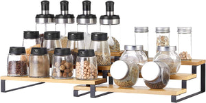 3-Tier Bamboo Spice Rack Set of 2 - Karrari