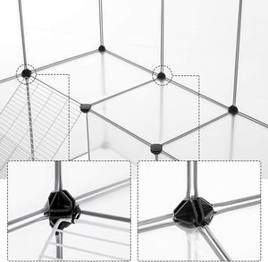 DIY Guinea Pig Playpen Hutch Cage (White) - Karrari