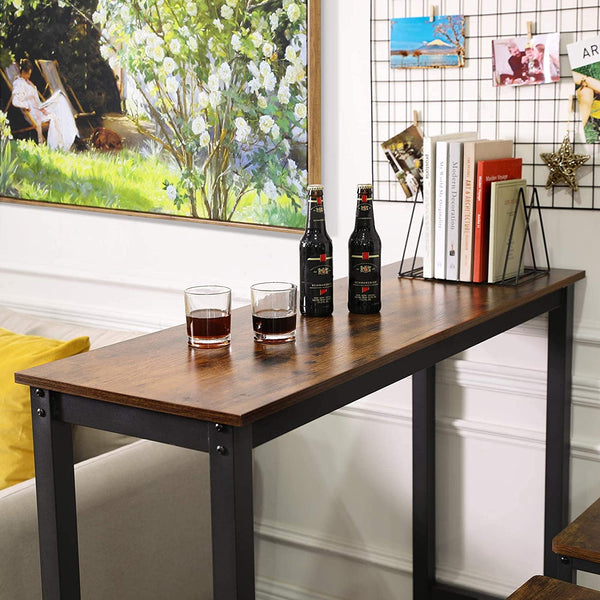 Industrial Bar Table with Metal Frame - Karrari