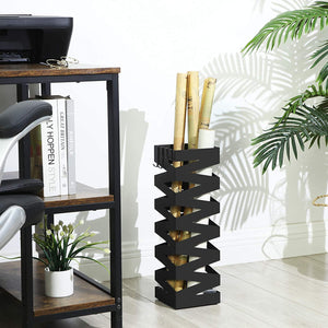 Square Metal Umbrella Stand with Hooks & Drip Tray - Karrari