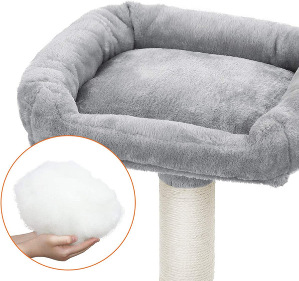 Light Grey Multi-Level Cat Tower - Scratching Posts - Karrari