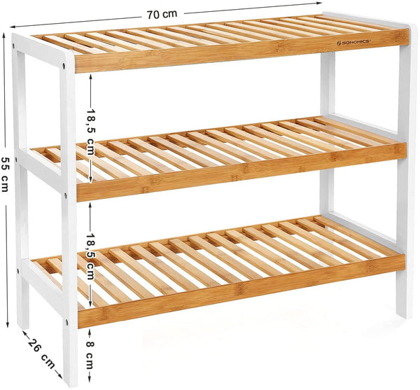 3-Tier Bamboo Shoe Rack - Karrari