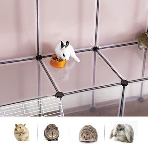 DIY Guinea Pig Playpen Hutch Cage (White) - Karrari