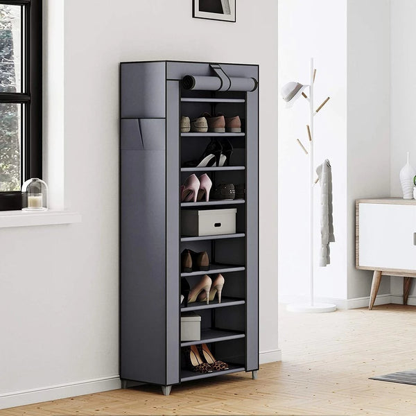 10-Tier Shoe Rack Cabinet (Holds up to 27 Pairs) - Karrari