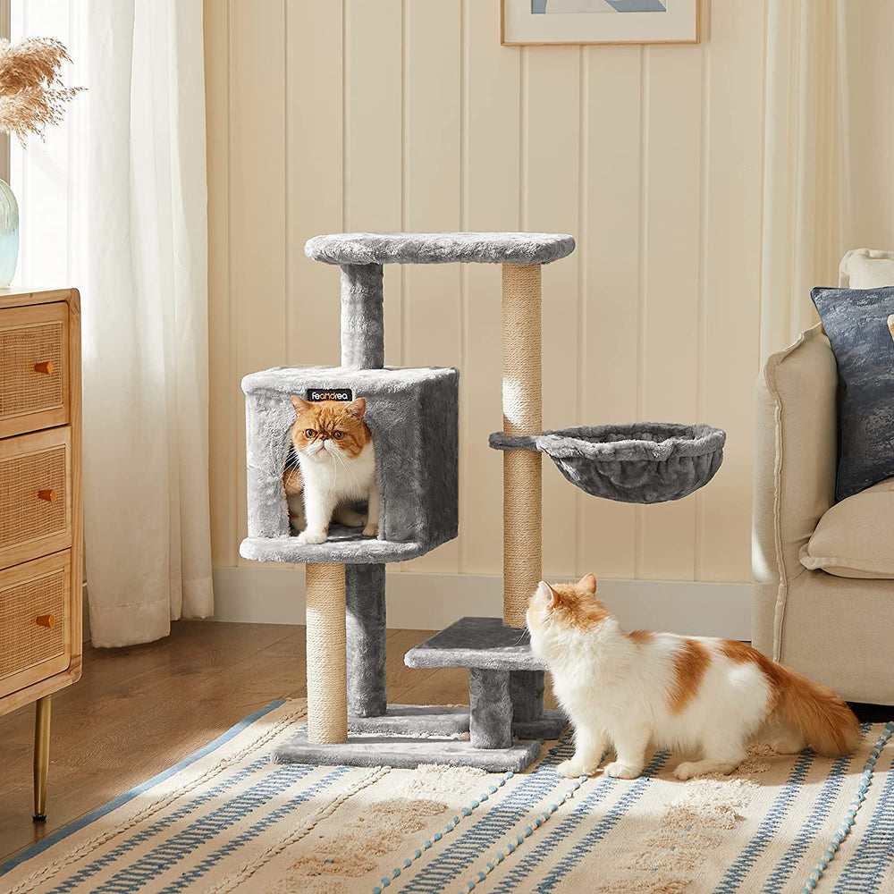 Light Grey Small Cat Tree Condo Tower - Karrari