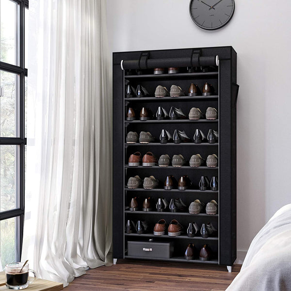 10-Tier Shoes Rack with Dustproof Cover - Karrari
