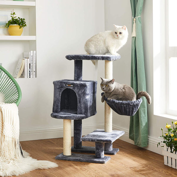 Smoky Grey Small Cat Tree Condo Tower - Karrari