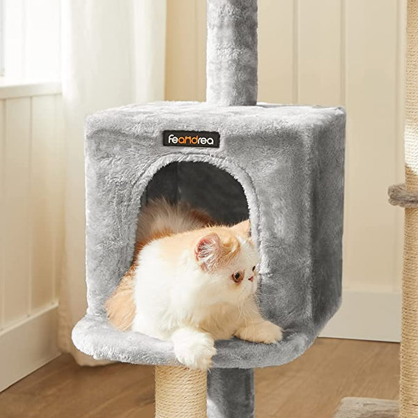 Light Grey Small Cat Tree Condo Tower - Karrari