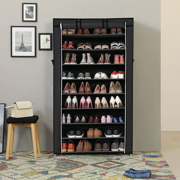 10-Tier Shoes Rack with Dustproof Cover - Karrari