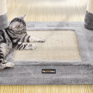 Light Grey Multi-Level Cat Tower - Scratching Posts - Karrari