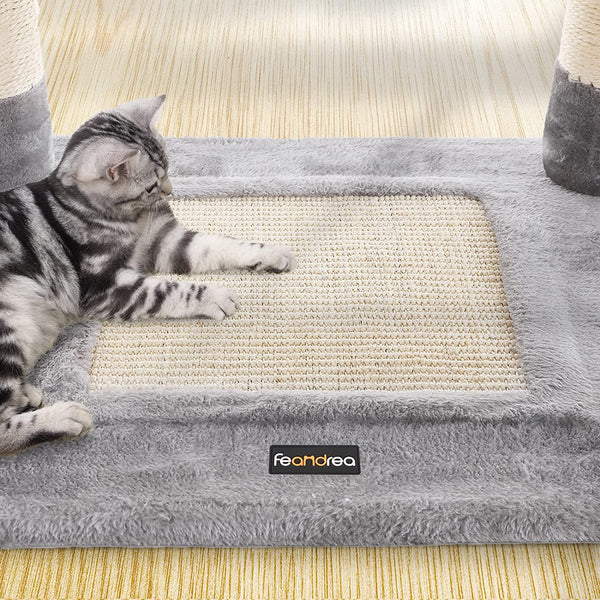 Light Grey Multi-Level Cat Tower - Scratching Posts - Karrari