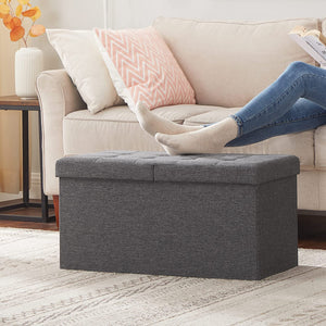 Foldable Storage Bench – Linen Style - Karrari