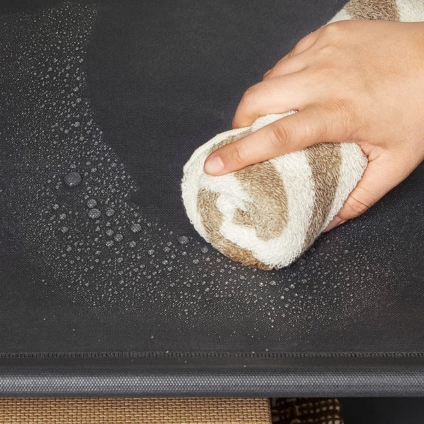 Folding Fabric Wardrobe Closet with Rails - Black - Karrari