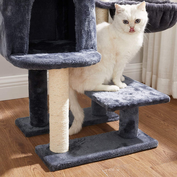 Smoky Grey Small Cat Tree Condo Tower - Karrari