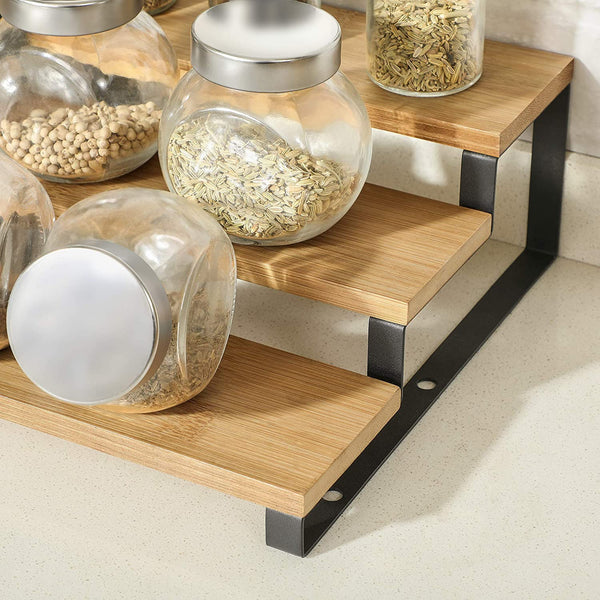3-Tier Bamboo Spice Rack Set of 2 - Karrari