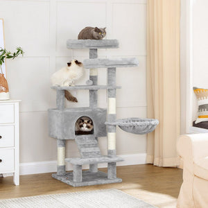 Light Grey Cat Tree Tower Activity Centre - Karrari