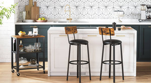 Set of 2 PU Bar Stools - Karrari