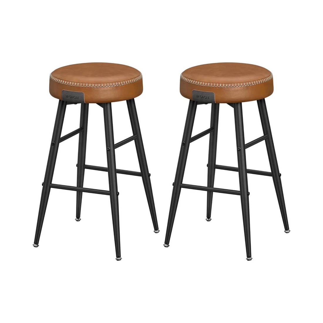 Set of 2 Backless Bar Stools