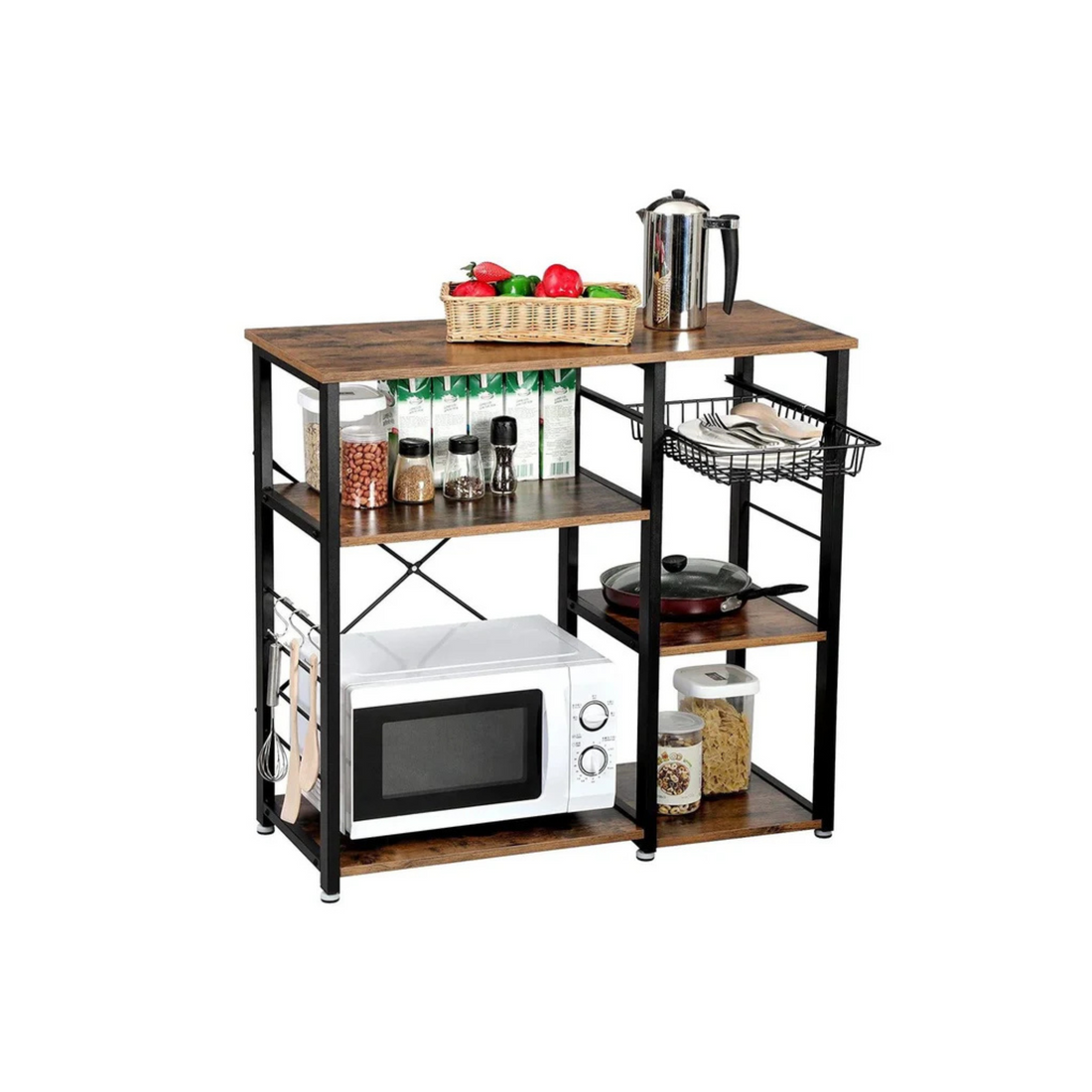 Baker's Rack with Multifunctional Storage