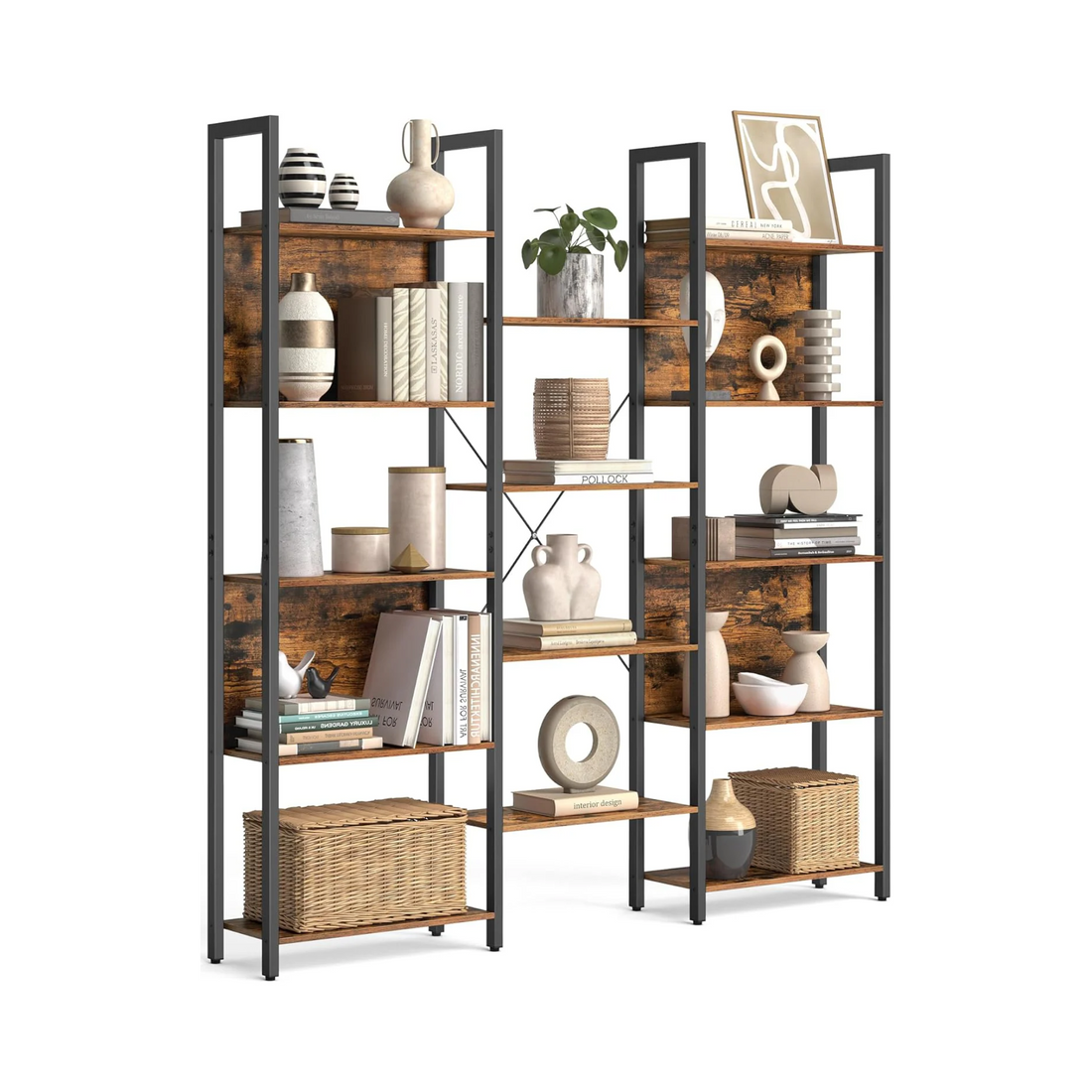 14-Shelf Industrial Bookcase
