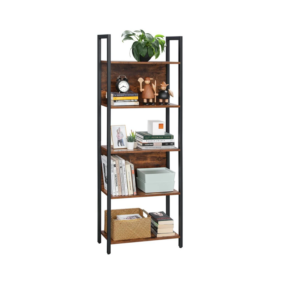 5-Tier Bookcase & Storage Shelf