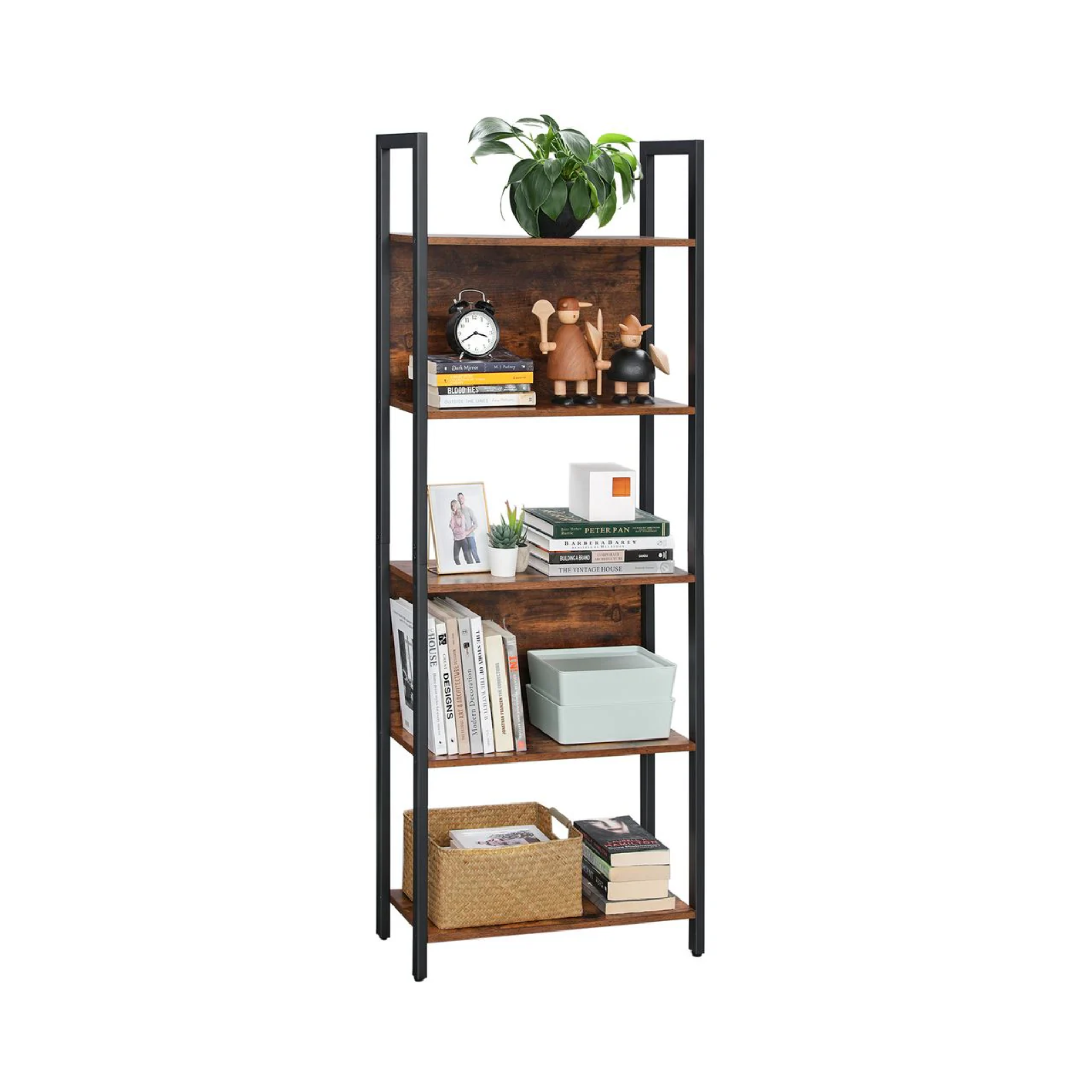 5-Tier Bookcase & Storage Shelf