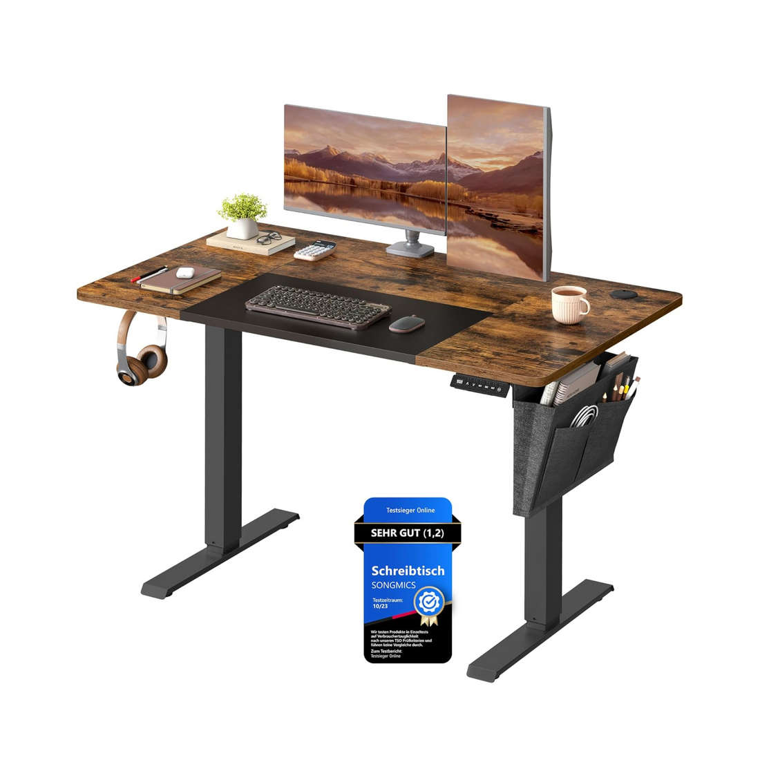Adjustable Electric Desk with Memory Settings