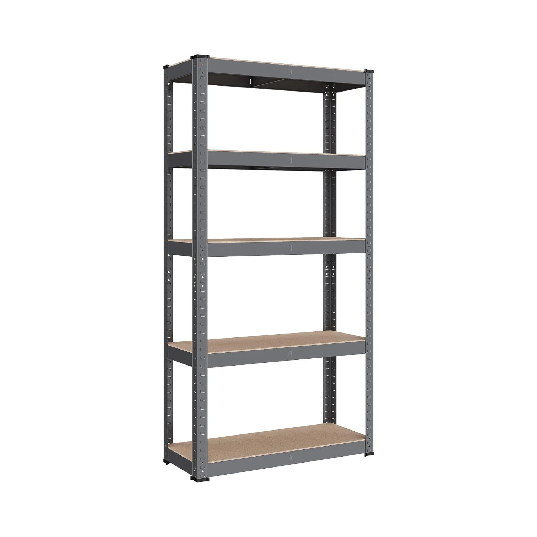 Heavy-Duty Storage Shelf - 5 Adjustable Steel Shelves (30x75x150cm)