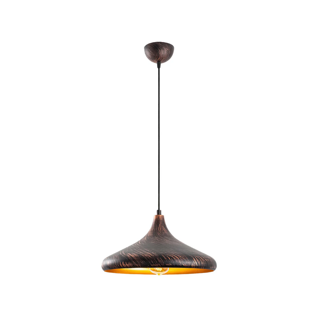 Modern Rustic Pendant Light - Adjustable Height